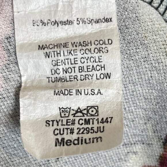 Hello MIZ Womens V-Neck Pink Floral Print Pleated Maternity Blouse Sz M - Picture 9 of 9